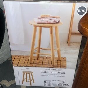 Natural Bamboo Stool for Shower from Better Homes & Gardens. Easily assembled.